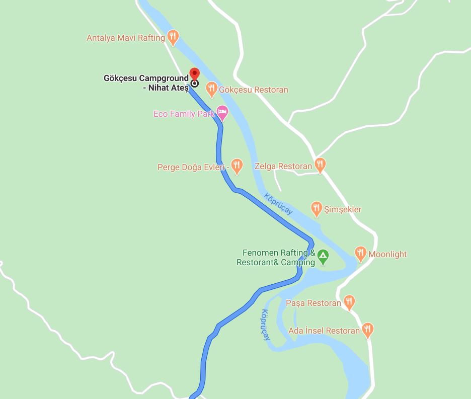 Camping Gkesu, Kprl Kanyon, Antalya
